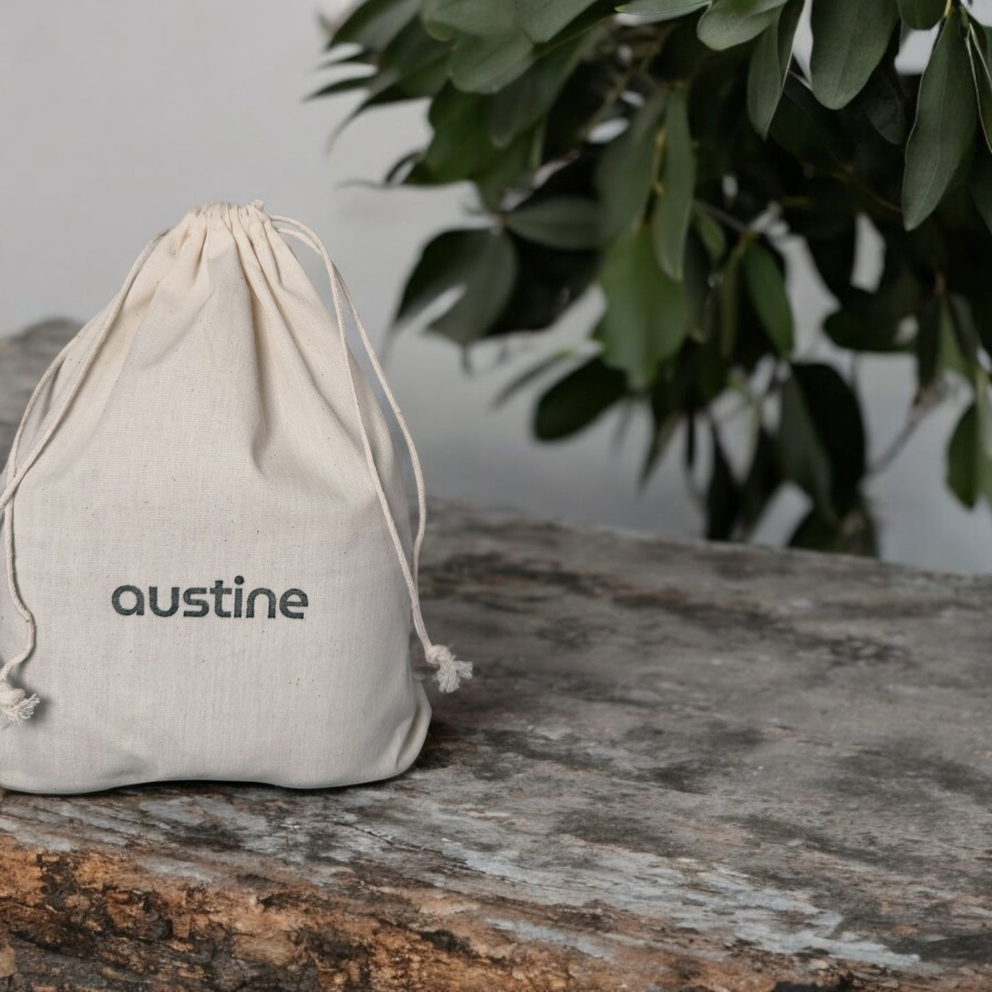 Exhale Signature Gift Set in Austine Cotton Bag - Candle, Room Spray, and Shower Steamers