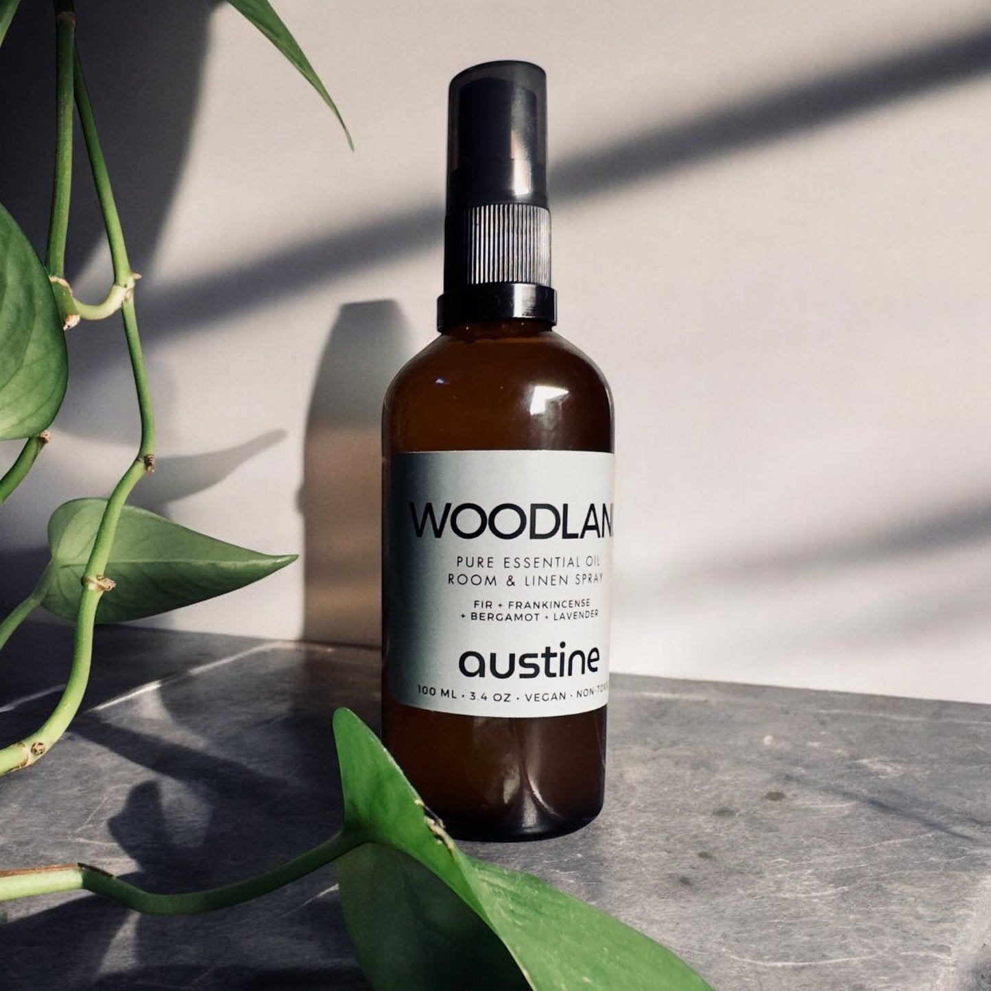 Woodland Signature Gift Set in Austine Cotton Bag - Candle, Room Spray, and Shower Steamers