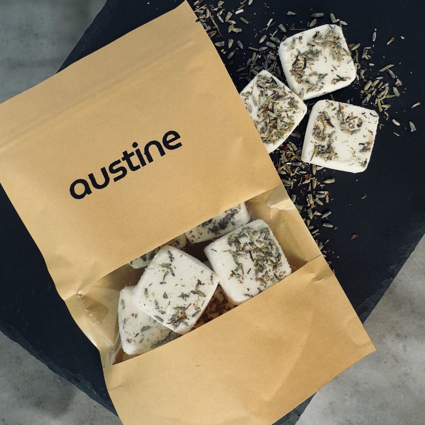 Exhale Shower Steamers with Menthol and Organic Dried Lavender Flowers
