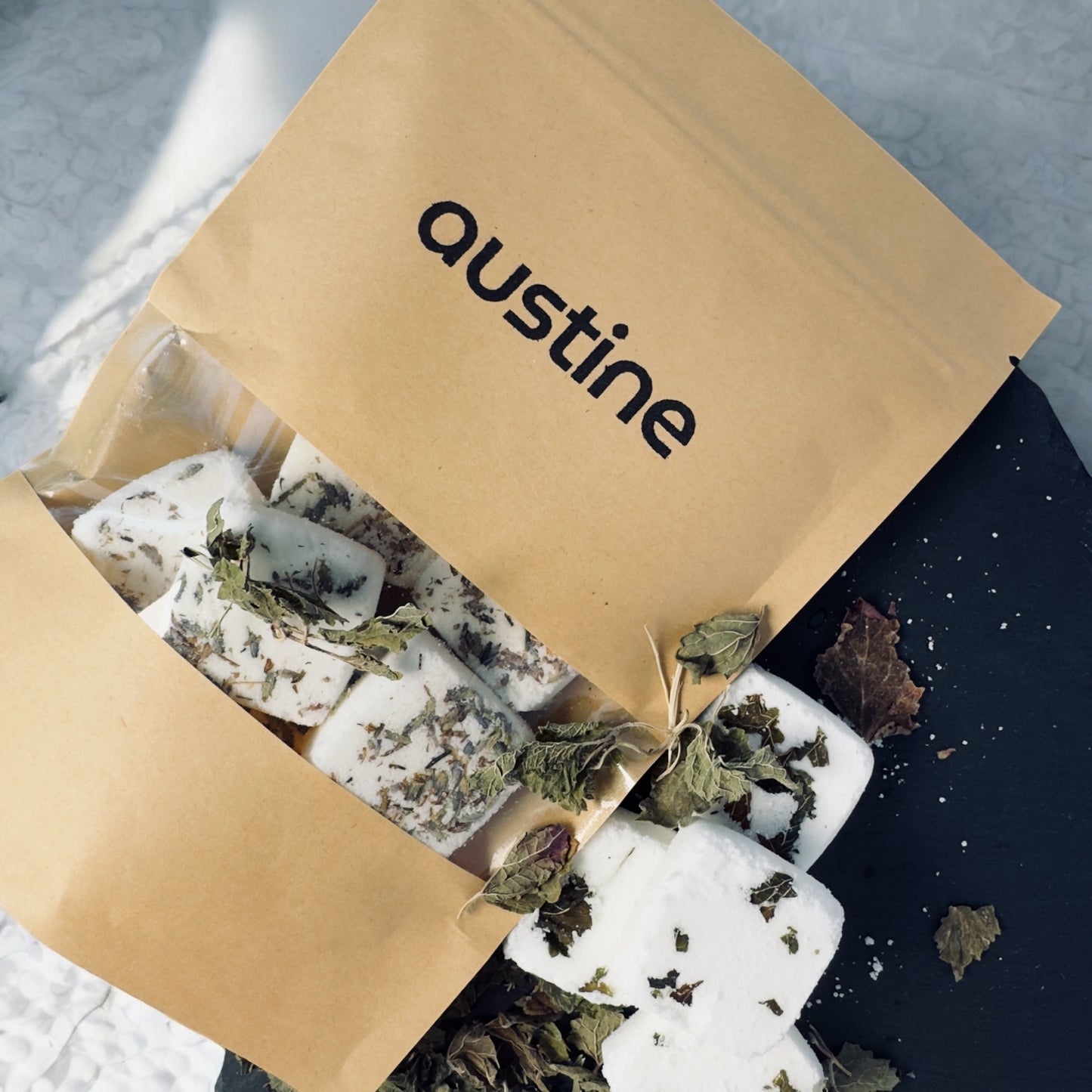 Woodland Shower Steamers with Organic Dried Lemon Balm